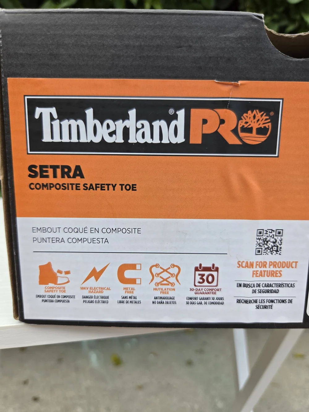 Timberland PRO Setra Mid Safety Toe Work Boots Size 4 Kids Shoe